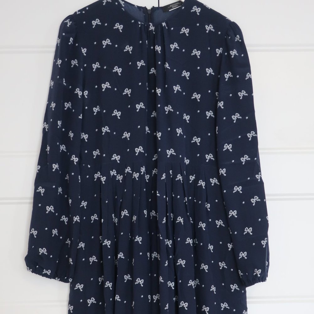Weekend Max Mara Navy bow print dress